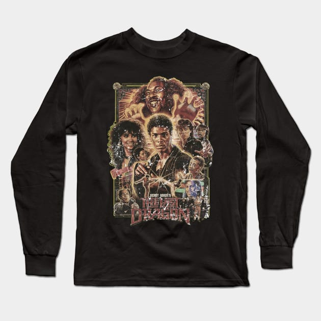 Bruce Leroy Kung Fu Academy 1985 Long Sleeve T-Shirt by Milda Gobhi